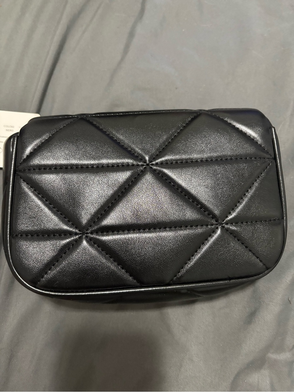 Black Quilted 2Pc Purse
